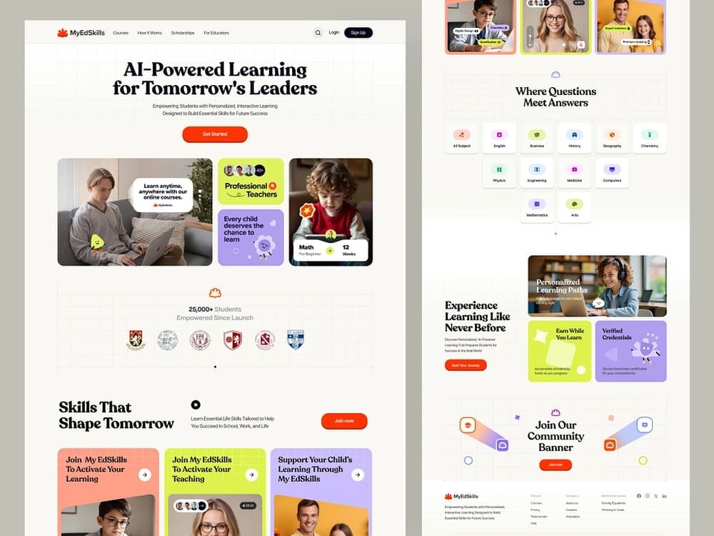 3. Build a Well-Designed Education Website — International School Web